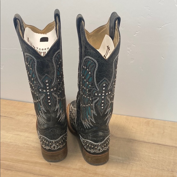 Embroidered Black and Blue Cowboy Boots by Idyllwind - Picture 2 of 5